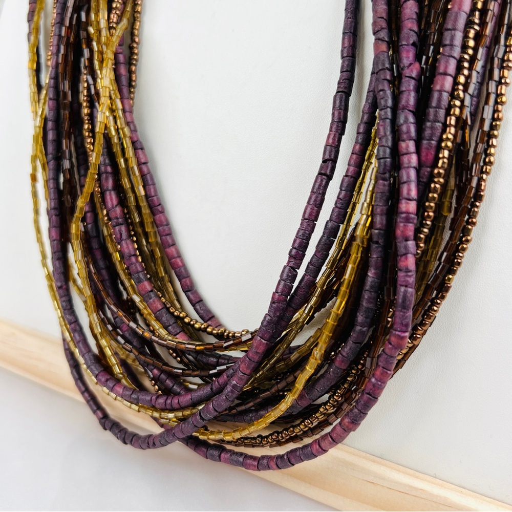 Pretty Multi Stranded, Bohemian Chic Costume Neck… - image 2